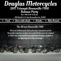 2017 Triumph Bonneville T100 Release Party