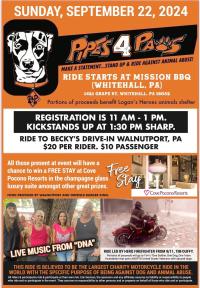 Pipes 4 Paws Charity Motorcycle Ride To Help Abused Dogs