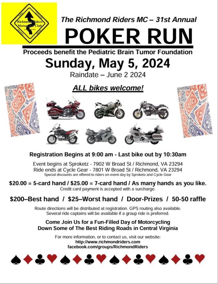 Richmond Riders MC Poker Run 