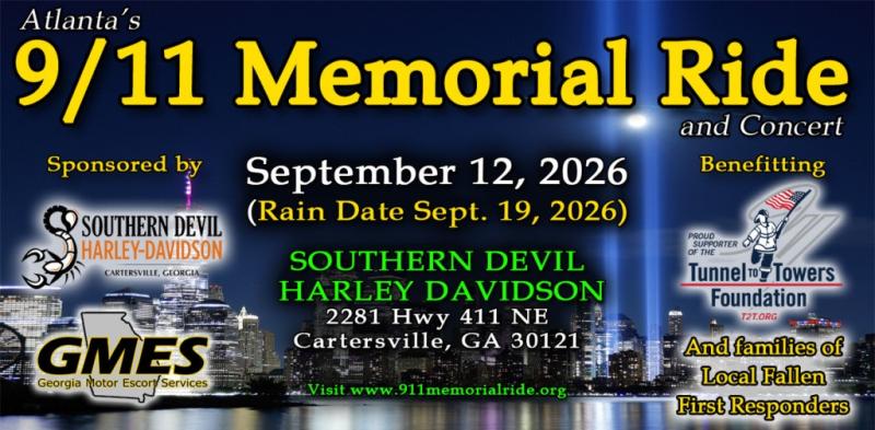 Atlanta's 2026 9/11 Memorial Ride & Concert