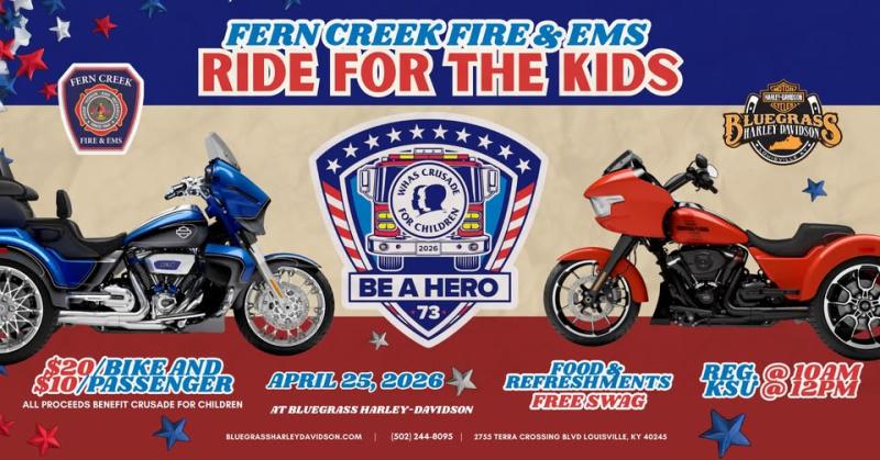 Fern Creek Fire & EMS Motorcycle Ride for Kids