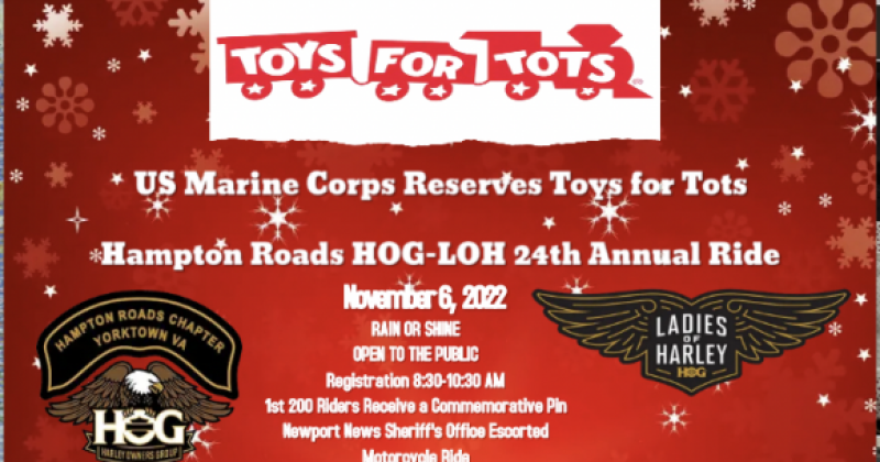 24th Annual Hampton Roads HOG-LOH Toys for Tots Ride