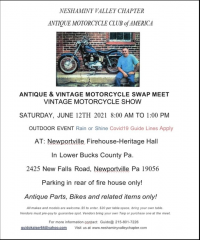 Neshaminy Valley Chapter AMCA Swap Meet & Bike Show