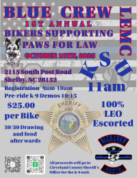"PAWS FOR LAW" Sheriff's Ride