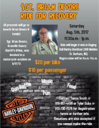 Sgt. Brian Devore Ride for Recovery