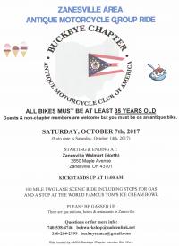 Zanesville Antique Motorcycle Scenic Group Ride