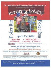 2nd Annual Heroes & Hounds Motorcycle Poker Run & Sports Car Rally
