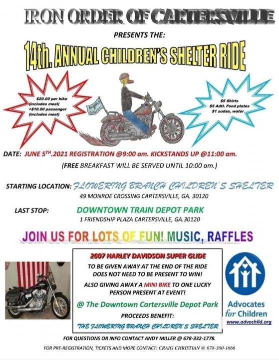 14th Annual Children's Shelter Ride - CycleFish