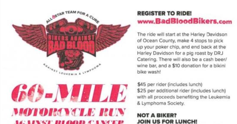 60 Mile Motorcycle Run Against Blood Cancer