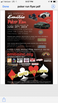 Emilio Inc Poker Run 4th Annual