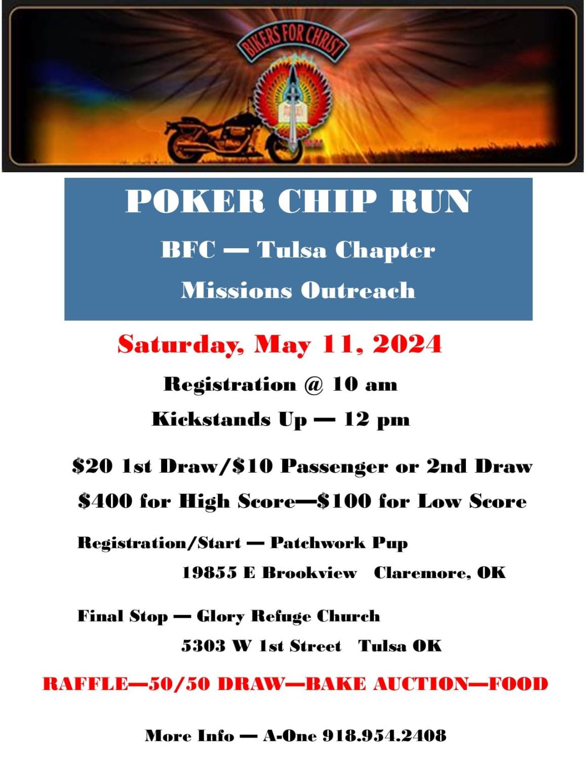 3rd Annual Poker Chip Run