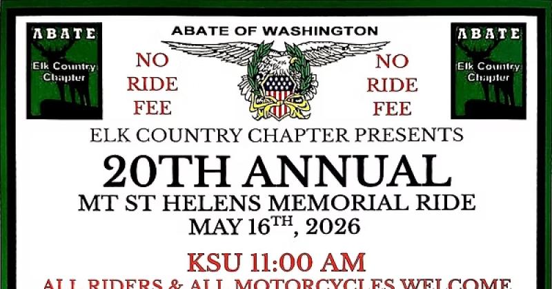 20th Annual Mt St Helens Memorial Ride