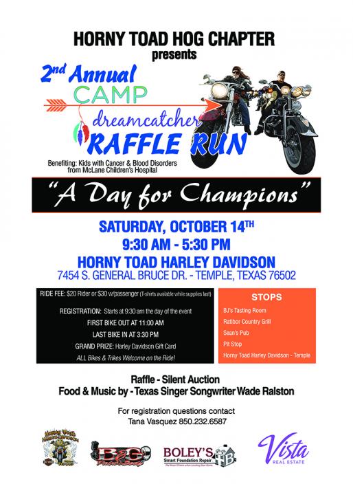 2nd Annual Camp Dreamcatcher Raffle Run - CycleFish