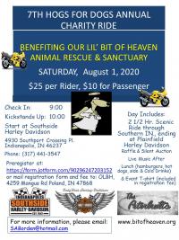 7th Annual Hogs for Dogs Motorcycle Ride