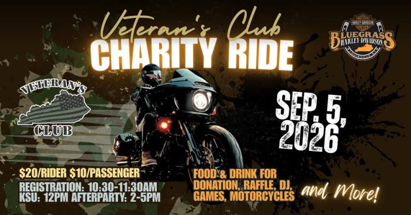 Veteran's Club Charity Motorcycle Ride