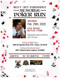 Kelly (1st) Fernandez Memorial Poker Run