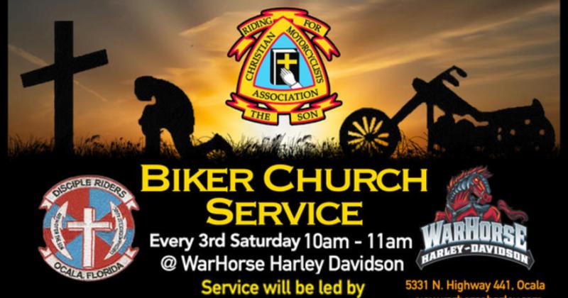 Biker Church Service at War Horse H-D 
