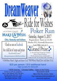 DreamWeaver Ride for Wishes 3rd annual Poker Run