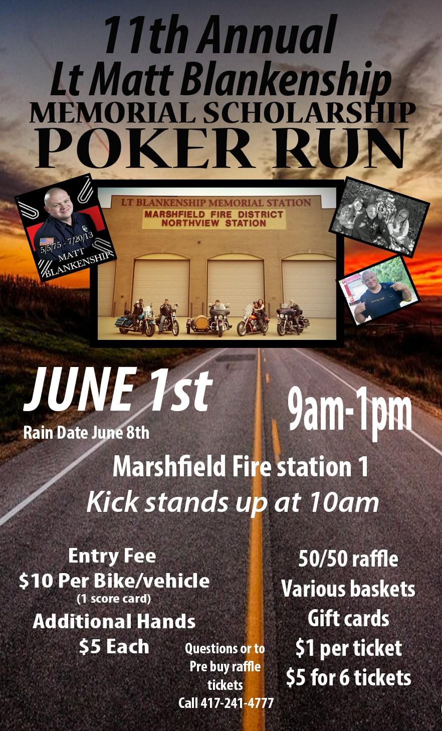 Lt Matt Blankenship Memorial Scholarship Poker Run