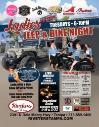 Tuesdays Ladies Bike & Jeep Night @ Riveters Tampa