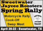 17th Annual Sweetwater Jaycee Roosters Spring Motorcycle Rally & Cook-Off