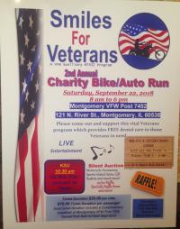2nd Annual Smiles For Veterans program Charity Bike / Auto Run