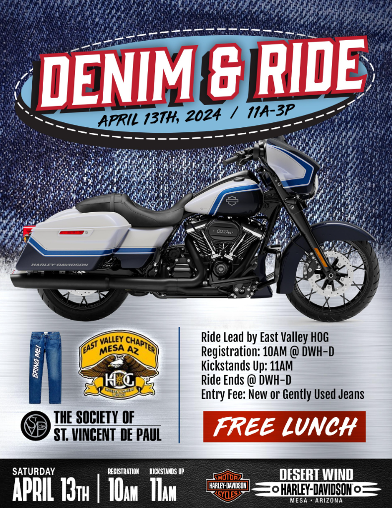 Denim & Ride Charity Event @ Desert Wind Harley Davidson