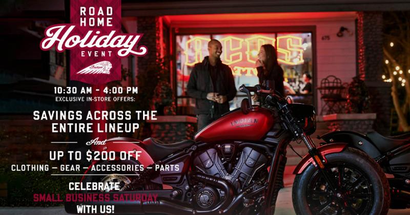 INDIAN MOTORCYCLE DEMO DAY and Road Home Holiday Event