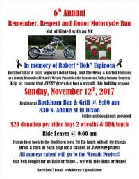 6th Annual Remember, Respect and Honor Bike Run