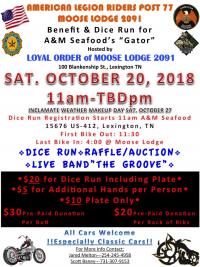 Benefit and Dice Run for A&M Seafood's "Gator"