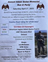 Annual Adam Quinn Memorial Run & Party