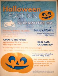 Halloween Poker Run for Make A Wish