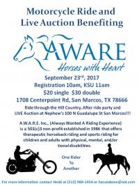 Motorcycle Ride and Auction benefiting AWARE