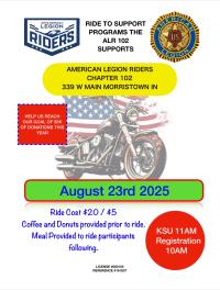 Legion RIders Ride to Support ALR 102
