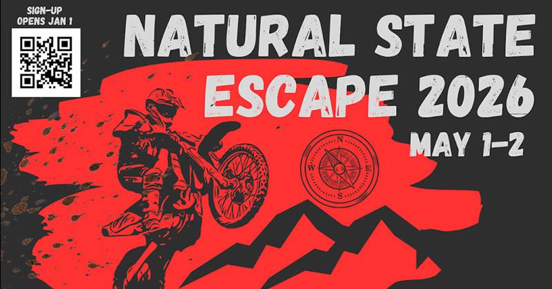 Natural State Escape 2026 - Adventure Ride