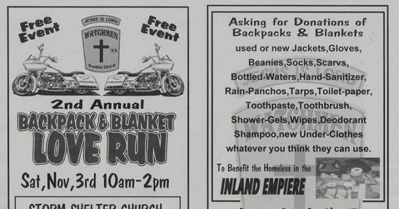 Backpack & Blanket Love Run