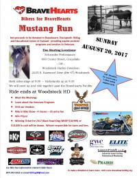 Bikers for BraveHearts Mustang Run