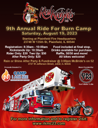 Red Knights IL 23 9th Annual Ride For Burn Camp