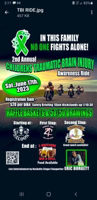 2nd Annual Children’s TBI awareness ride for Childrens Wi