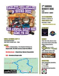 Harleys, Hillbillies and Hound Dogs Benefit Ride