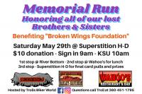 Memorial Run - Benefiting Broken Wings Foundation