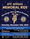 Palm Springs Police Memorial Ride