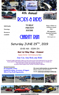 Rods & Rides To Help Prevent Suicide Charity Run