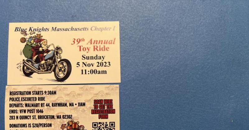 Blue Knights MA 1 39th Annual Toy Ride 