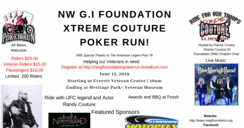 Randy Couture Xtreme Couture GI Foundation Poker Run