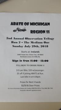 ABATE Region 11 Observation Run #2 The Medium One