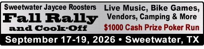 Jaycee Rooster Motorcycle Rally - Cook-off & Swap Meet