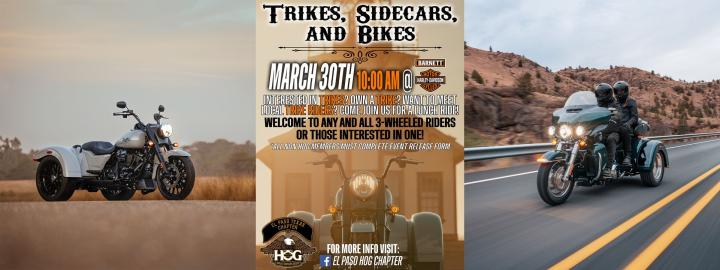 Trikes, Sidecars and Bikes