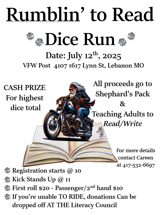 Rumblin' to Read Dice Run