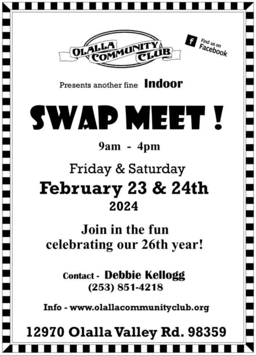 Olalla Community Club Swap Meet